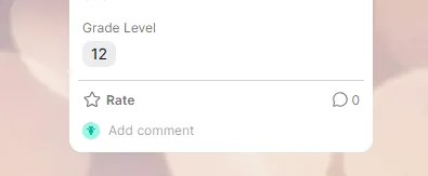 Comment bar on Padlet