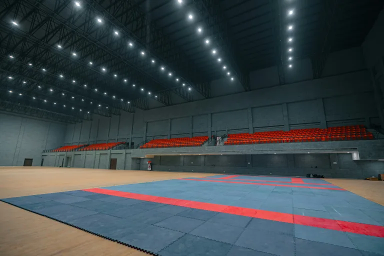 an empty dojo