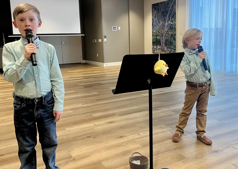 The Lyric Lads singing