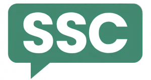 SSC in a green speech bubble
